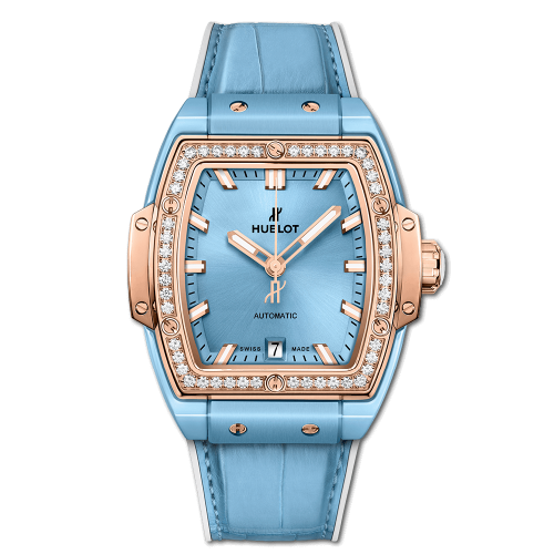 Hublot Spirit of Big Bang 39 Light Blue Ceramic / King Gold / Diamonds 665.EO.891L.LR.1204