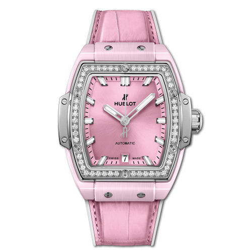 Hublot Spirit of Big Bang 39 Pink Ceramic / Titanium / Diamonds 665.RN.891P.LR.1204 Hublot Spirit of Big Bang 39 Pink Ceramic / Titanium / Diamonds 665.RN.891P.LR.1204