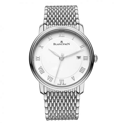 Blancpain Villeret Ultraplate Automatique 40mm Stainless Steel / White / Bracelet 6651-1127-MMB Blancpain Villeret Ultraplate Automatique 40mm Stainless Steel / White / Bracelet 6651-1127-MMB