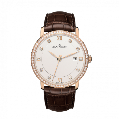 Blancpain Villeret Ultraplate Automatique 40mm Red Gold / Opalin / Diamond 6651-2987-55B Blancpain Villeret Ultraplate Automatique 40mm Red Gold / Opalin / Diamond 6651-2987-55B