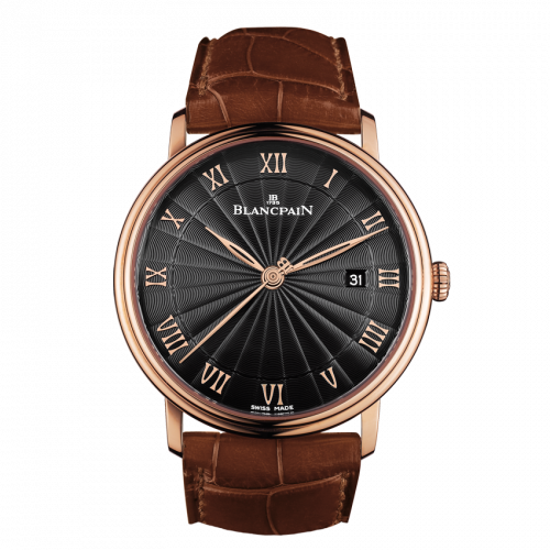Blancpain Villeret Ultraplate Automatique 40mm Red Gold / Black 6651-3630-55B