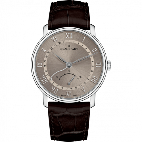 Blancpain Villeret Ultraplate Quantieme Seconde Retrograde White Gold / Grey 6653Q-1504-55 Blancpain Villeret Ultraplate Quantieme Seconde Retrograde White Gold / Grey 6653Q-1504-55