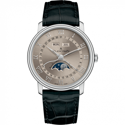 Blancpain Villeret Quantieme Complet 40mm White Gold / Grey 6654-1504-55