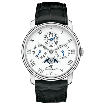 Blancpain Villeret Quantieme Perpetuel 8 Jours White Gold / Enamel 6659-3431-55B Blancpain Villeret Quantieme Perpetuel 8 Jours White Gold / Enamel 6659-3431-55B