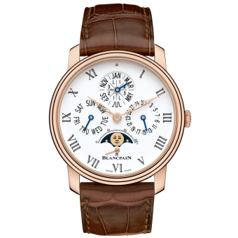 Blancpain Villeret Quantieme Perpetuel 8 Jours Red Gold / Enamel 6659-3631-55B Blancpain Villeret Quantieme Perpetuel 8 Jours Red Gold / Enamel 6659-3631-55B