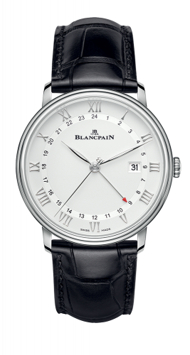 Blancpain Villeret GMT Date Stainless Steel / White 6662-1127-55B Blancpain Villeret GMT Date Stainless Steel / White 6662-1127-55B