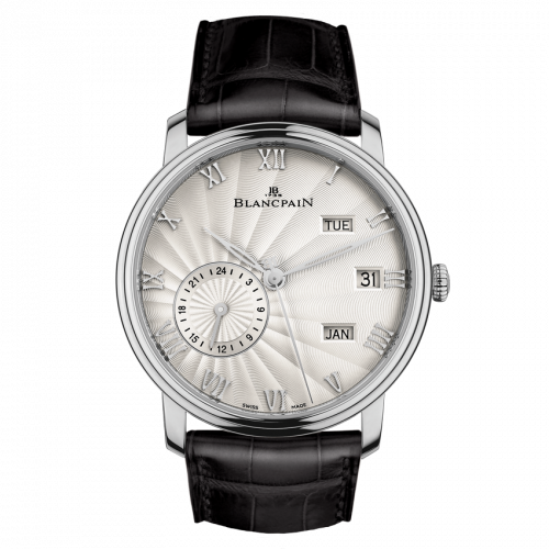 Blancpain Villeret Quantieme Annuel GMT White Gold / Opalin Flinque 6670-1542-55B Blancpain Villeret Quantieme Annuel GMT White Gold / Opalin Flinque 6670-1542-55B
