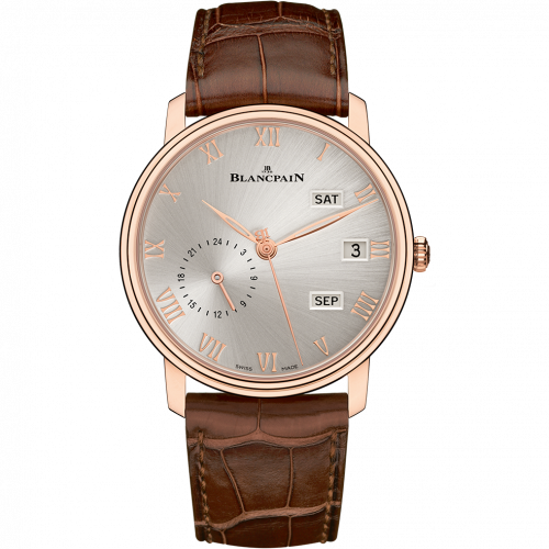 Blancpain Villeret Quantieme Annuel GMT Red Gold / Grey 6670-3642-55