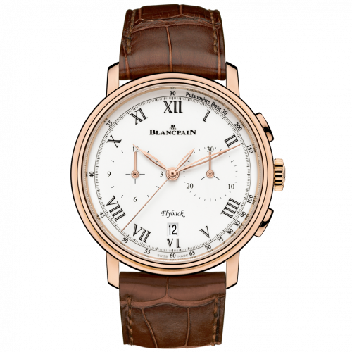 Blancpain Villeret Chronographe Flyback Pulsometre Red Gold / Enamel 6680F-3631-55B Blancpain Villeret Chronographe Flyback Pulsometre Red Gold / Enamel 6680F-3631-55B