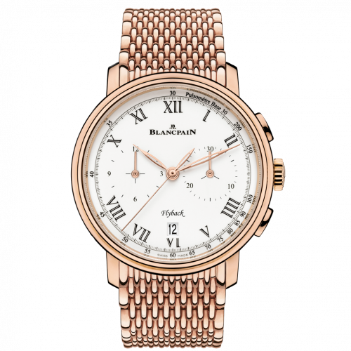 Blancpain Villeret Chronographe Flyback Pulsometre Red Gold / Enamel 6680F-3631-MMB Blancpain Villeret Chronographe Flyback Pulsometre Red Gold / Enamel 6680F-3631-MMB