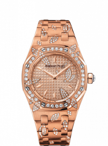 Audemars Piguet Royal Oak 67616 Pink Gold / Pink / Leaves 67616OR.ZZ.1234OR.01 Audemars Piguet Royal Oak 67616 Pink Gold / Pink / Leaves 67616OR.ZZ.1234OR.01