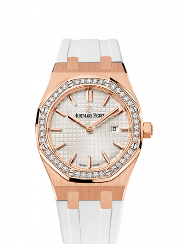 Audemars Piguet Royal Oak 67651 Quartz Pink Gold / Silver / Rubber 67651OR.ZZ.D010CA.01 Audemars Piguet Royal Oak 67651 Quartz Pink Gold / Silver / Rubber 67651OR.ZZ.D010CA.01