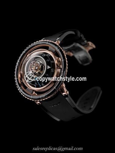 MB&F Horological Machine N7 Aquapod Red Gold / Black 70.RLB.B MB&F Horological Machine N7 Aquapod Red Gold / Black 70.RLB.B