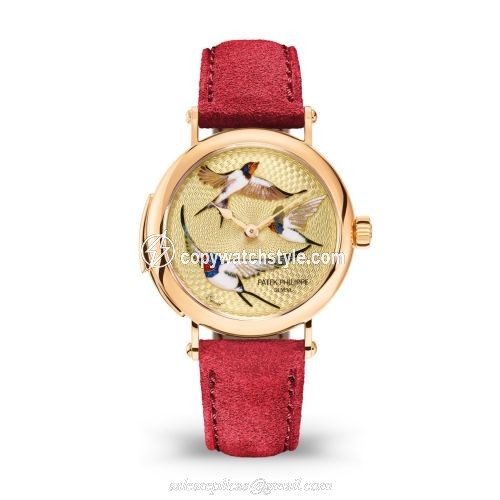 Patek Philippe Minute Repeater 7000 Rose Gold / Swallows in Flight 7000/50R-010 Patek Philippe Minute Repeater 7000 Rose Gold / Swallows in Flight 7000/50R-010