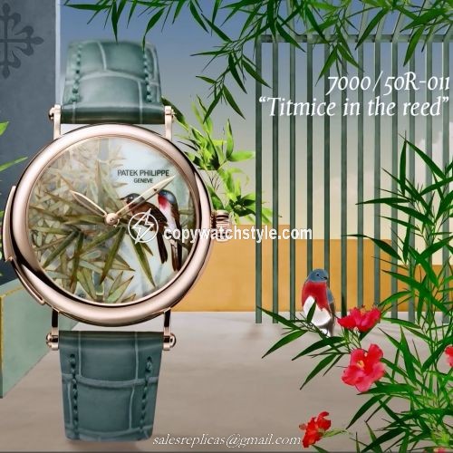 Patek Philippe Minute Repeater 7000 Rose Gold / Titmice in the Reed 7000/50R-011 Patek Philippe Minute Repeater 7000 Rose Gold / Titmice in the Reed 7000/50R-011