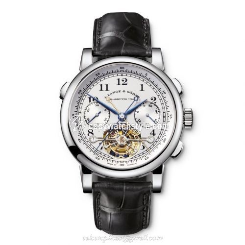 A. Lange & Sohne Tourbograph Pour le Merite Platinum / Silver 702.025 A. Lange & Sohne Tourbograph Pour le Merite Platinum / Silver 702.025