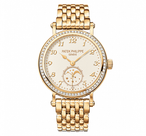 Patek Philippe Moonphase 7121 Yellow Gold / Cream / Bracelet 7121/1J-001 Patek Philippe Moonphase 7121 Yellow Gold / Cream / Bracelet 7121/1J-001