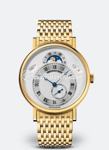 Breguet Classique 7337 Yellow Gold / Silver / Bracelet 7337BA/1E/AV0