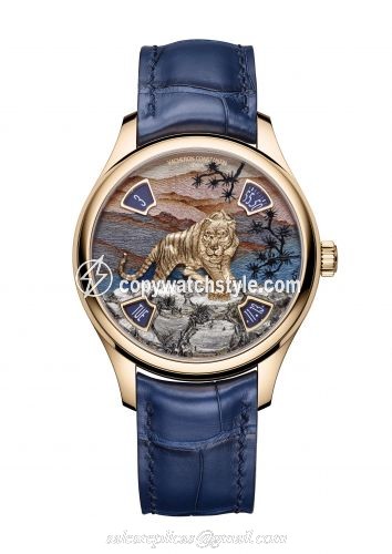 Vacheron Constantin Les Cabinotiers Les Cabinotiers Imperial Tiger Pink Gold / Bloe Wood 7600C/000R-B445 Vacheron Constantin Les Cabinotiers Les Cabinotiers Imperial Tiger Pink Gold / Bloe Wood 7600C/000R-B445