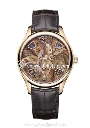 Vacheron Constantin Les Cabinotiers Majestic Tiger Pink Gold / Yellow Wood 7600C/000R-B454 Vacheron Constantin Les Cabinotiers Majestic Tiger Pink Gold / Yellow Wood 7600C/000R-B454