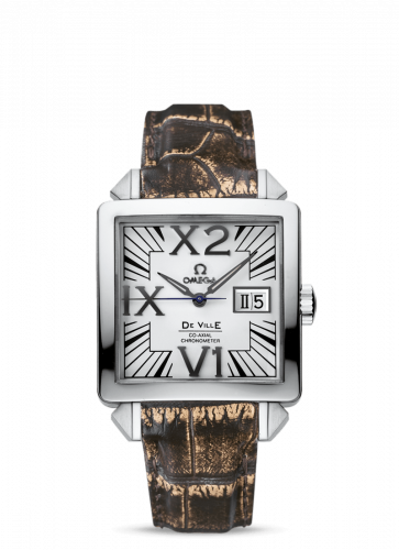Omega De Ville X2 Co-Axial 35 Big Date White Gold / Silver 7711.30.39 Omega De Ville X2 Co-Axial 35 Big Date White Gold / Silver 7711.30.39