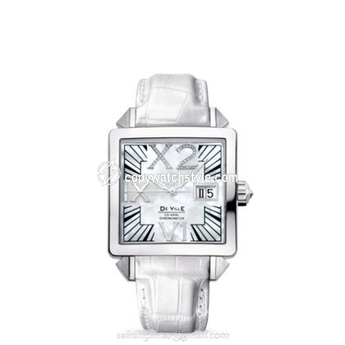 Omega De Ville X2 Co-Axial 35 Big Date White Gold / MOP / White 7719.75.36 Omega De Ville X2 Co-Axial 35 Big Date White Gold / MOP / White 7719.75.36
