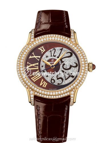 Audemars Piguet Millenary Self-Winding Yellow Gold / Brown 77302BA.ZZ.D094CR.01 Audemars Piguet Millenary Self-Winding Yellow Gold / Brown 77302BA.ZZ.D094CR.01