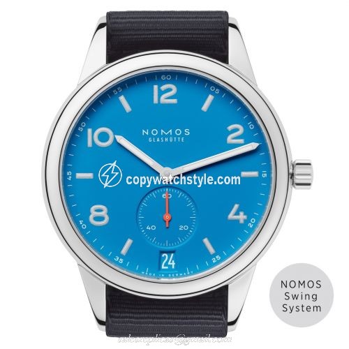 Nomos Glashutte Club Aqua Automat Datum Signal Blue 777 Nomos Glashutte Club Aqua Automat Datum Signal Blue 777