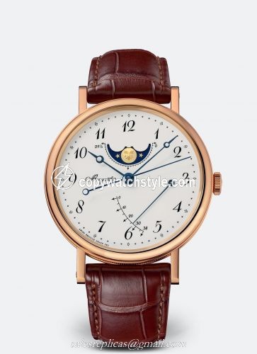 Breguet Classique 7787 Moonphase Rose Gold / Grand Feu Enamel 7787BR/29/9V6 Breguet Classique 7787 Moonphase Rose Gold / Grand Feu Enamel 7787BR/29/9V6