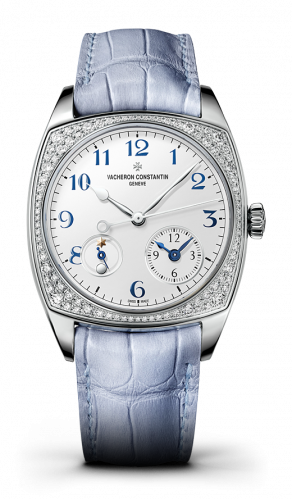 Vacheron Constantin Harmony Dual Time Small Model White Gold / Diamond / Blue Numerals 7805S/000G-B052 Vacheron Constantin Harmony Dual Time Small Model White Gold / Diamond / Blue Numerals 7805S/000G-B052