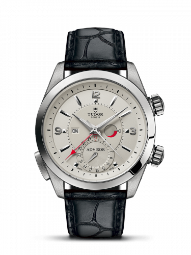 Tudor Heritage Advisor Stainless Steel / TItanium / Silver / Alligator 79620T-0011 Tudor Heritage Advisor Stainless Steel / TItanium / Silver / Alligator 79620T-0011