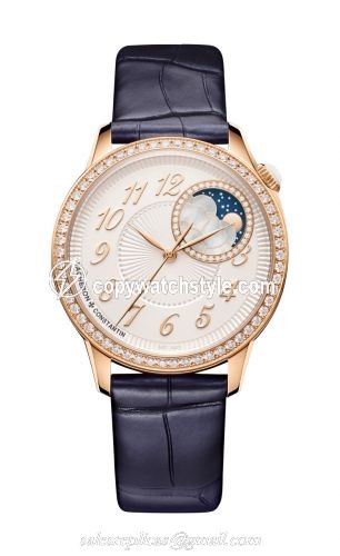 Vacheron Constantin egerie Moonphase 37 Pink Gold / Diamond / Silver 8005F/000R-B498 Vacheron Constantin egerie Moonphase 37 Pink Gold / Diamond / Silver 8005F/000R-B498