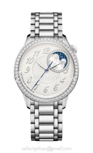 Vacheron Constantin egerie Moonphase 37 Stainless Steel / Diamond / Silver / Bracelet 8005F/120A-B497 Vacheron Constantin egerie Moonphase 37 Stainless Steel / Diamond / Silver / Bracelet 8005F/120A-B497