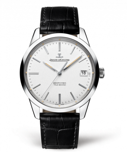 Jaeger-LeCoultre Geophysic True Second Stainless Steel / Silver / Alligator 8018420 Jaeger-LeCoultre Geophysic True Second Stainless Steel / Silver / Alligator 8018420