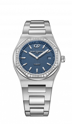 Girard-Perregaux Laureato 34 Quartz Stainless Steel / Diamond / Blue 80189D11A431-11A