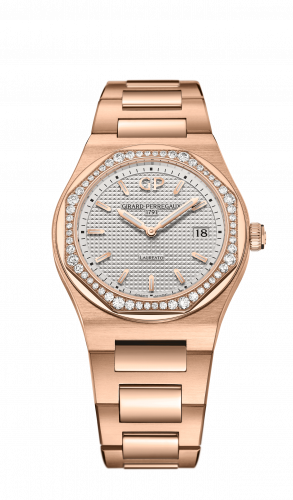 Girard-Perregaux Laureato 34 Quartz Pink Gold / Diamond / Silver 80189D52A132-52A Girard-Perregaux Laureato 34 Quartz Pink Gold / Diamond / Silver 80189D52A132-52A