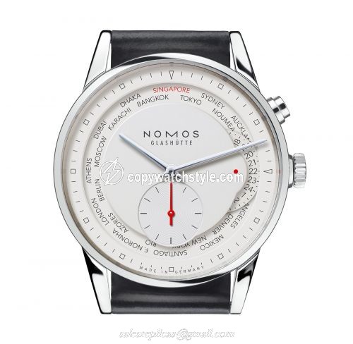 Nomos Glashutte Zrich Weltzeit Red Dot Silver 805.S6 Nomos Glashutte Zrich Weltzeit Red Dot Silver 805.S6