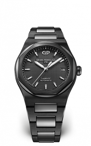 Girard-Perregaux Laureato 38 Automatic Ceramic / Black / Bracelet 81005-32-631-32A Girard-Perregaux Laureato 38 Automatic Ceramic / Black / Bracelet 81005-32-631-32A