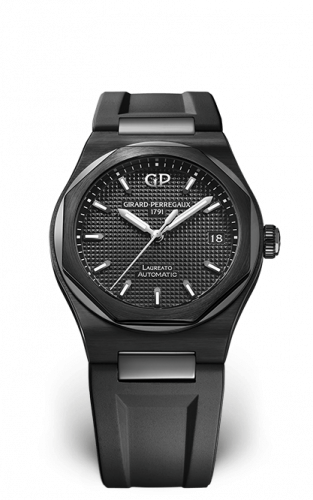 Girard-Perregaux Laureato 38 Automatic Ceramic / Black / Rubber 81005-32-631-FK6A Girard-Perregaux Laureato 38 Automatic Ceramic / Black / Rubber 81005-32-631-FK6A