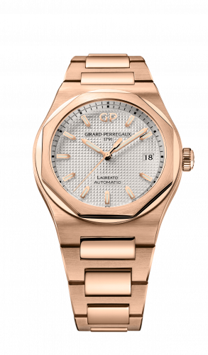 Girard-Perregaux Laureato 38 Automatic Pink Gold / Silver 81005-52-132-52A Girard-Perregaux Laureato 38 Automatic Pink Gold / Silver 81005-52-132-52A