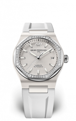 Girard-Perregaux Laureato 38 Automatic Ceramic / White / Rubber 81005D82A732-FK7A Girard-Perregaux Laureato 38 Automatic Ceramic / White / Rubber 81005D82A732-FK7A