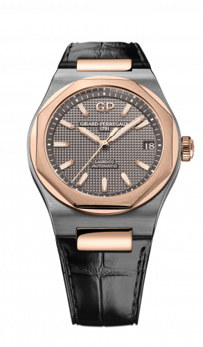 Girard-Perregaux Laureato 42 Automatic Titanium / Pink Gold / Grey / Alligator 81010-26-232-BB6A
