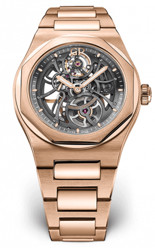 Girard-Perregaux Laureato 42 Automatic Skeleton Pink Gold / Bracelet 81015-52-002-52A Girard-Perregaux Laureato 42 Automatic Skeleton Pink Gold / Bracelet 81015-52-002-52A