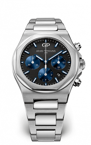 Girard-Perregaux Laureato 42 Chronograph Stainless Steel / Black / Bracelet 81020-11-631-11A Girard-Perregaux Laureato 42 Chronograph Stainless Steel / Black / Bracelet 81020-11-631-11A