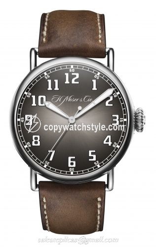 H. Moser & Cie Heritage Centre Seconds Stainless Steel / Bucherer Blue Edition 8200-1200 H. Moser & Cie Heritage Centre Seconds Stainless Steel / Bucherer Blue Edition 8200-1200