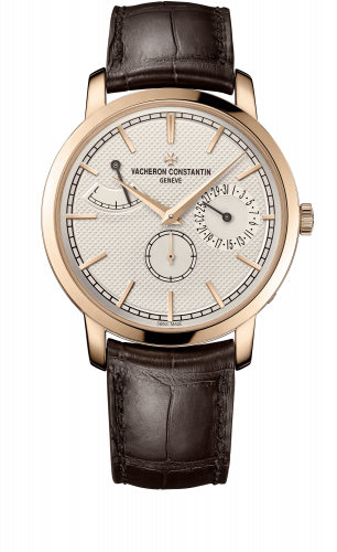 Vacheron Constantin Traditionnelle Manual-Winding Date and Power Reserve Pink Gold / Silver 83020/000R-9909 Vacheron Constantin Traditionnelle Manual-Winding Date and Power Reserve Pink Gold / Silver 83020/000R-9909