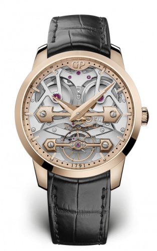 Girard-Perregaux Classic Bridges 45mm Pink Gold / Alligator 86000-52-001-BB6A