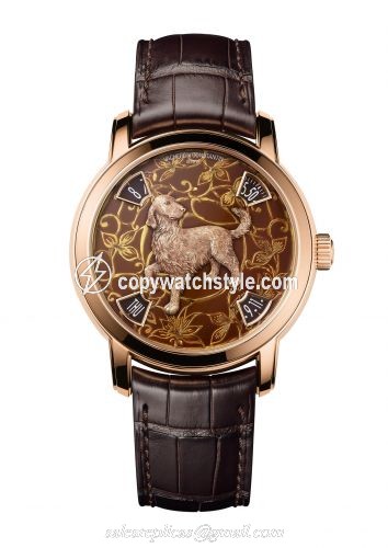 Vacheron Constantin Metiers d'Art The Legend of the Chinese Zodiac Year of the Dog Pink Gold 86073/000R-B256