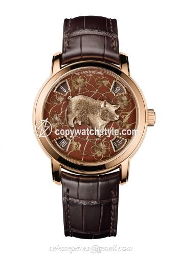 Vacheron Constantin Metiers d'Art The Legend of the Chinese Zodiac Year of the Pig Pink Gold 86073/000R-B429 Vacheron Constantin Metiers d'Art The Legend of the Chinese Zodiac Year of the Pig Pink Gold 86073/000R-B429