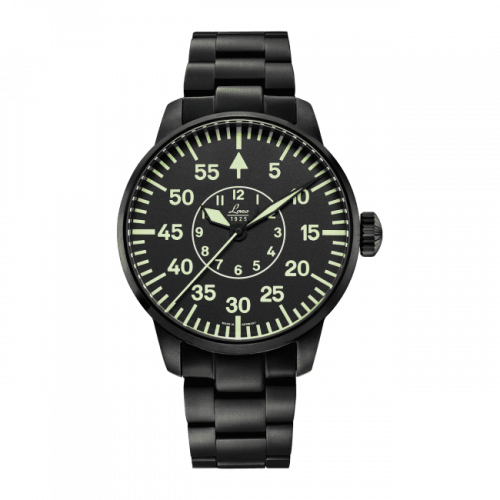 Laco Pilot Watch Basic Sydney Stainless Steel / Black 861890 Laco Pilot Watch Basic Sydney Stainless Steel / Black 861890